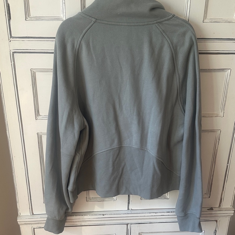 Women's Gray Quarter-Zip Sweater - Picture 2 of 4